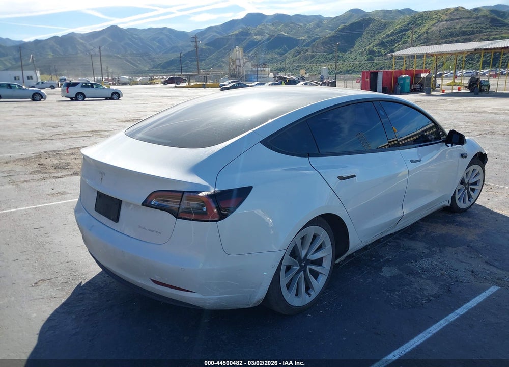 2021 TESLA MODEL 3 LONG RANGE DUAL MOTOR ALL-WHEEL DRIVE VIN: 5YJ3E1EB2MF075949