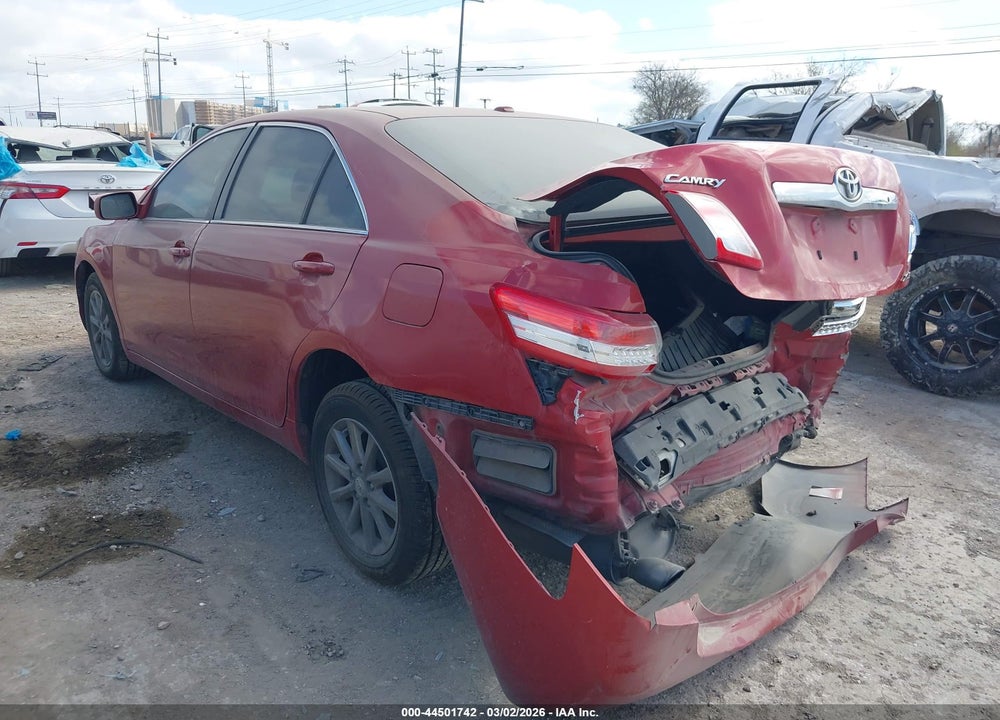 2011 TOYOTA CAMRY XLE V6 VIN: 4T1BK3EKXBU625656