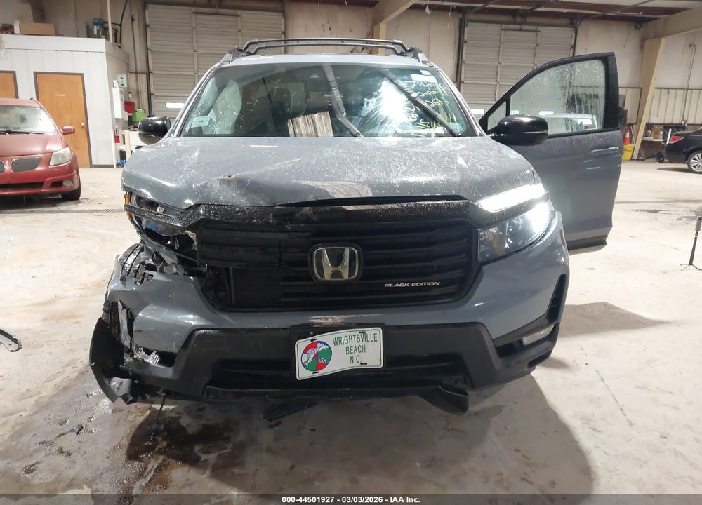 2022 HONDA RIDGELINE BLACK EDITION VIN: 5FPYK3F89NB032621