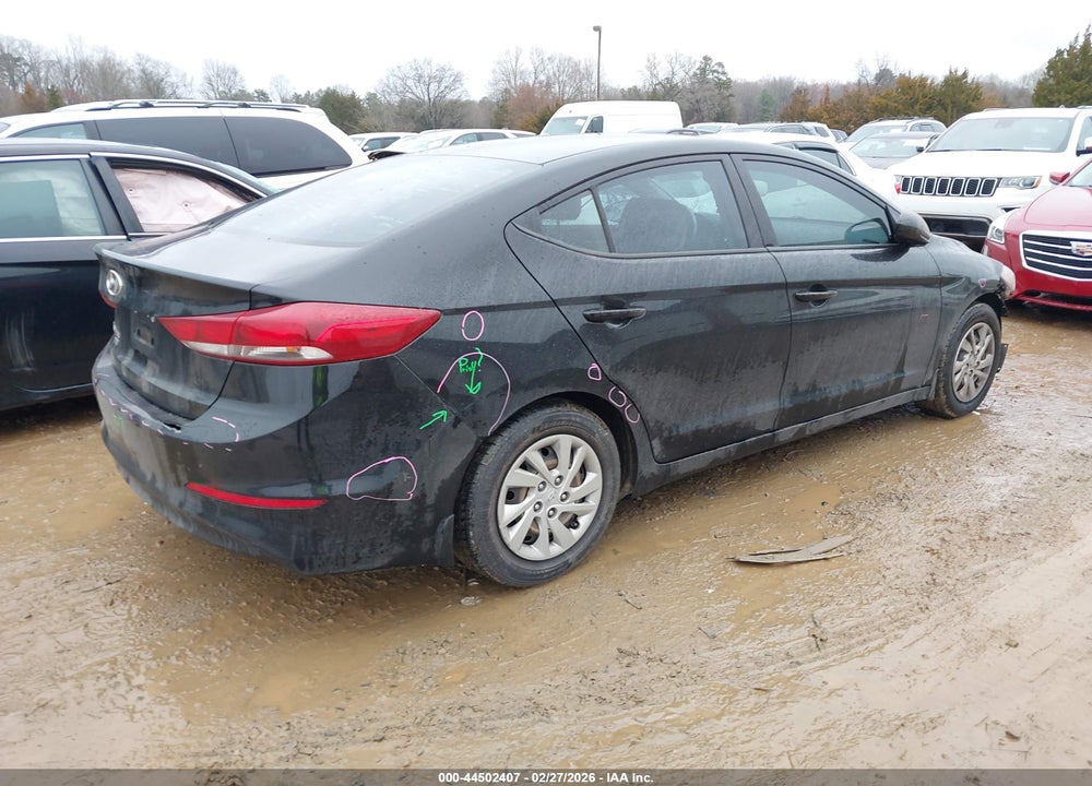 2018 HYUNDAI ELANTRA SE VIN: 5NPD74LF9JH287136