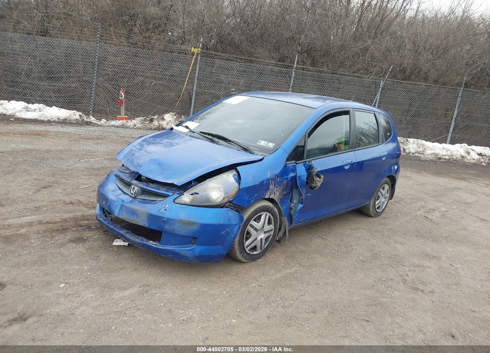 2007 HONDA FIT VIN: JHMGD38407S022850