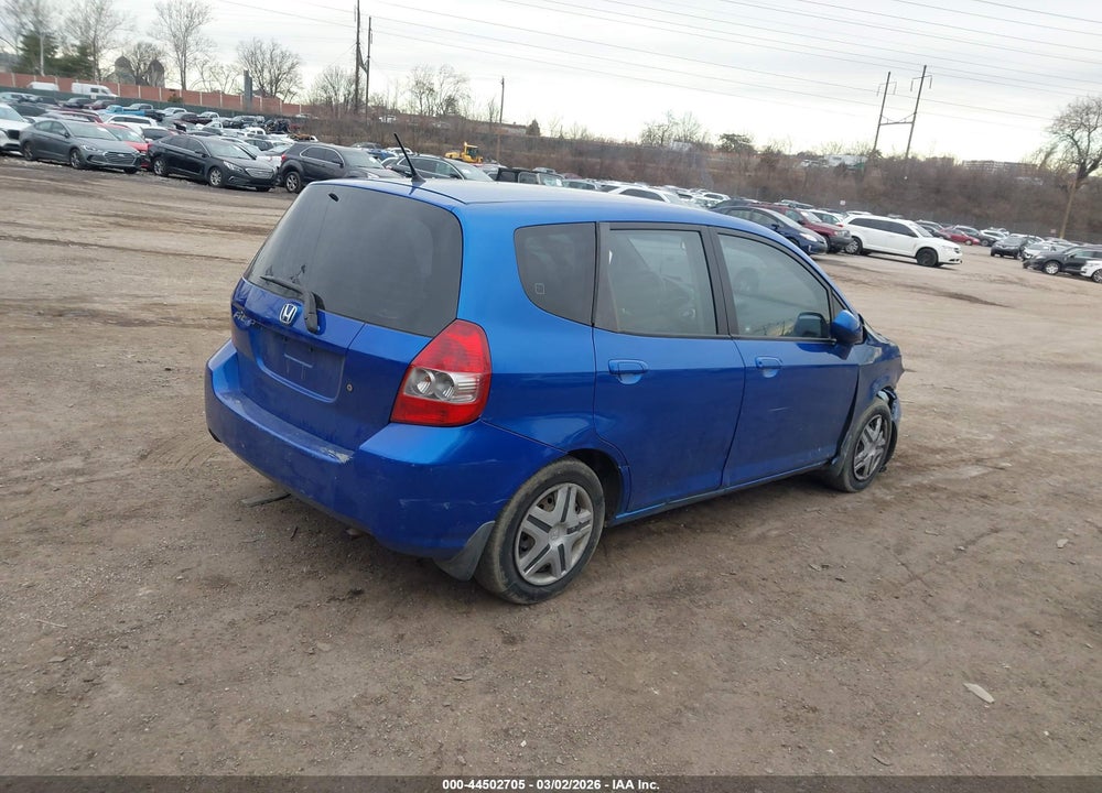 2007 HONDA FIT VIN: JHMGD38407S022850