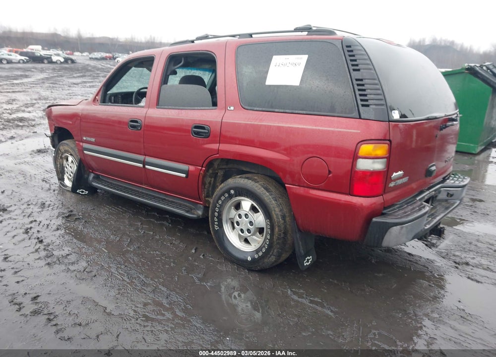 2002 CHEVROLET TAHOE LS VIN: 1GNEK13Z12J168072