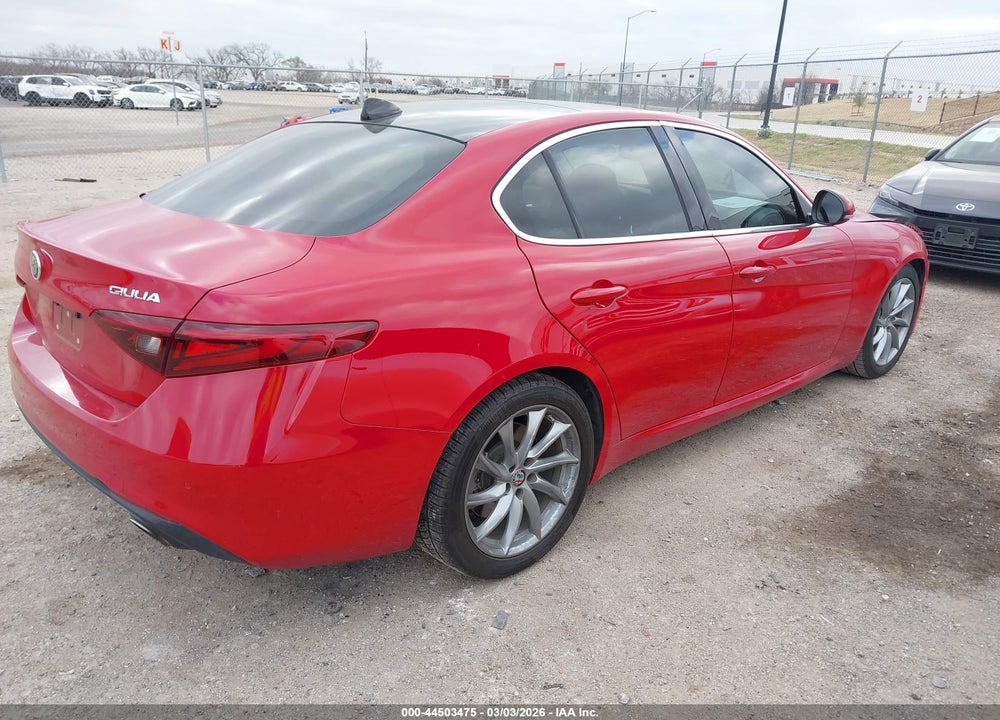 2018 ALFA ROMEO GIULIA RWD VIN: ZARFAEBN9J7580294