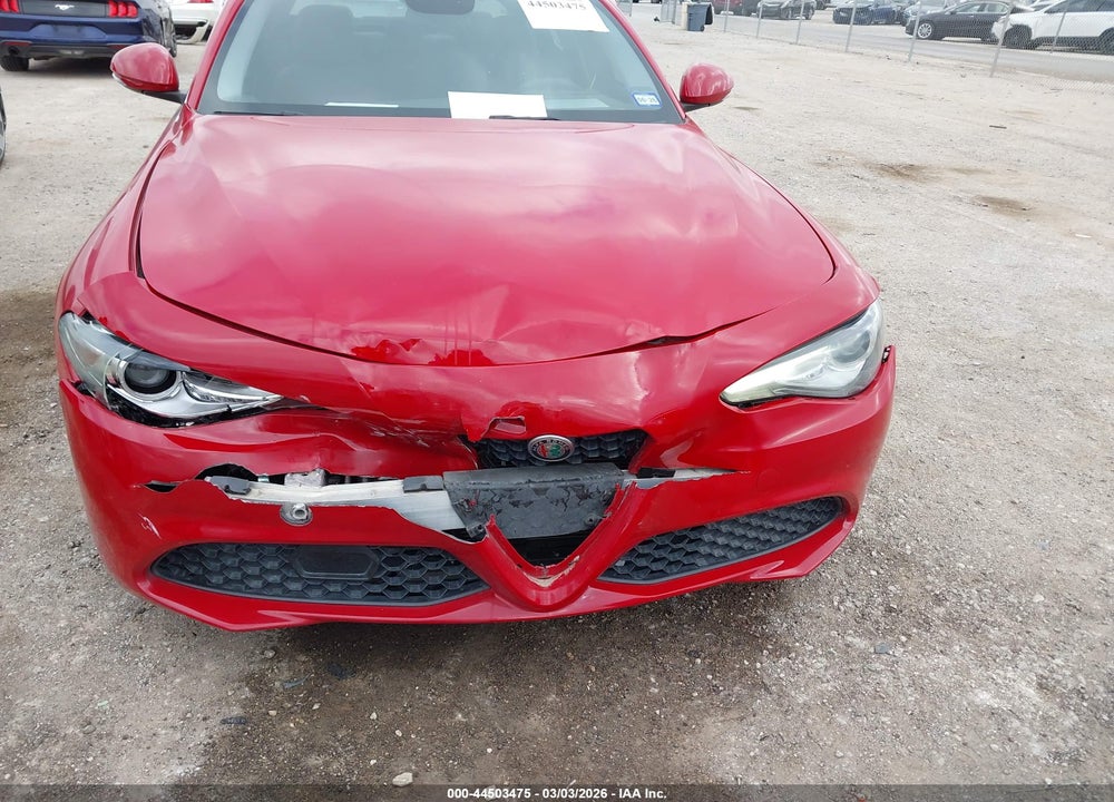 2018 ALFA ROMEO GIULIA RWD VIN: ZARFAEBN9J7580294