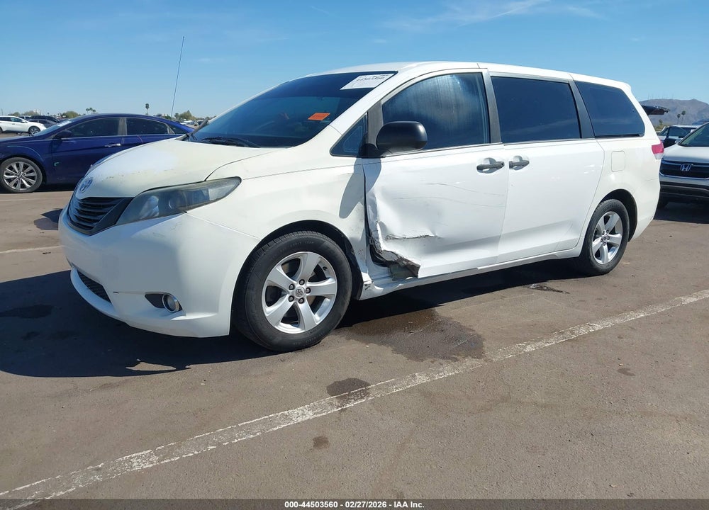 2013 TOYOTA SIENNA L V6 7 PASSENGER VIN: 5TDZK3DC4DS400962