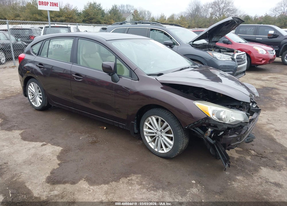 2012 SUBARU IMPREZA 2.0I PREMIUM VIN: JF1GPAD64CH232210