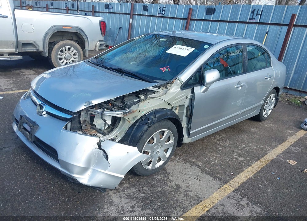 2008 HONDA CIVIC LX VIN: 1HGFA16588L076609