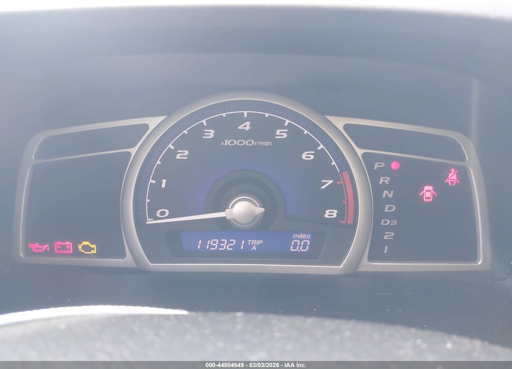 2008 HONDA CIVIC LX VIN: 1HGFA16588L076609