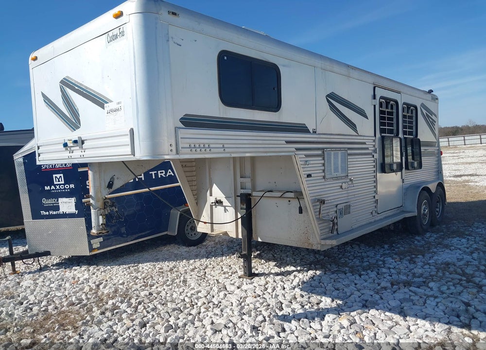 1999 CBGT HORSE TRAILER VIN: 48VBH1625X1245227