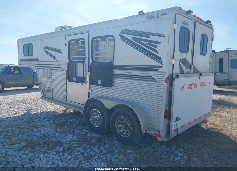 1999 CBGT HORSE TRAILER VIN: 48VBH1625X1245227