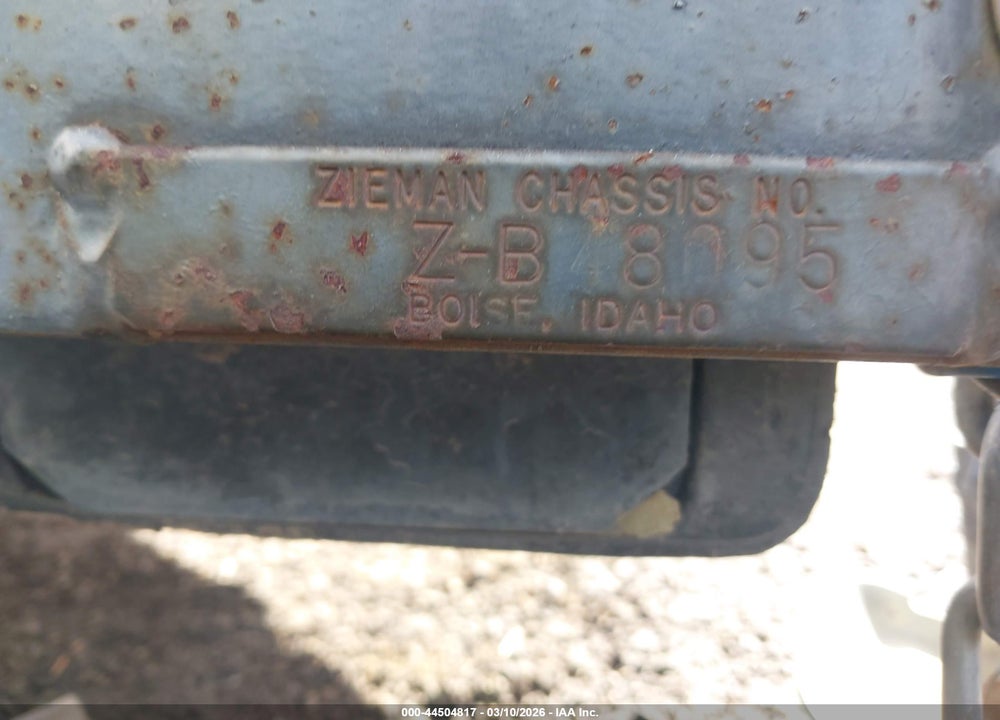 2003 ZIEMAN TRAILER VIN: 1ZCA22E2X3BB48095