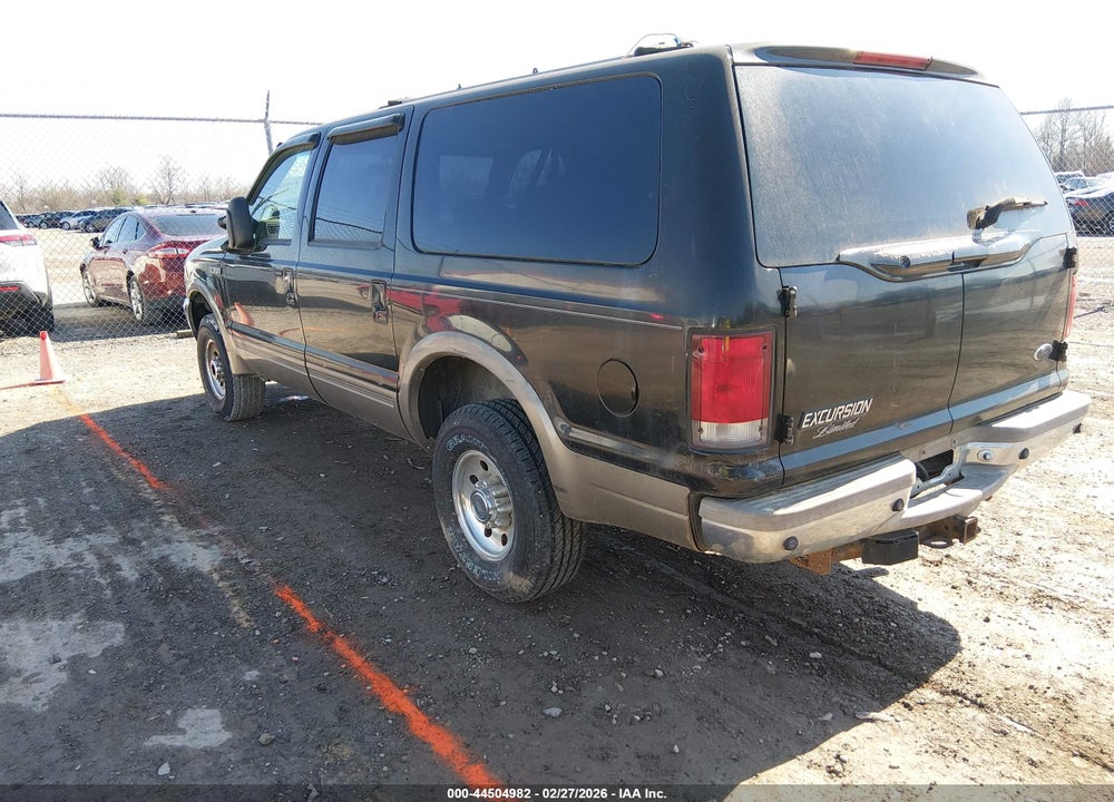 2000 FORD EXCURSION LIMITED VIN: 1FMNU43S0YED77811