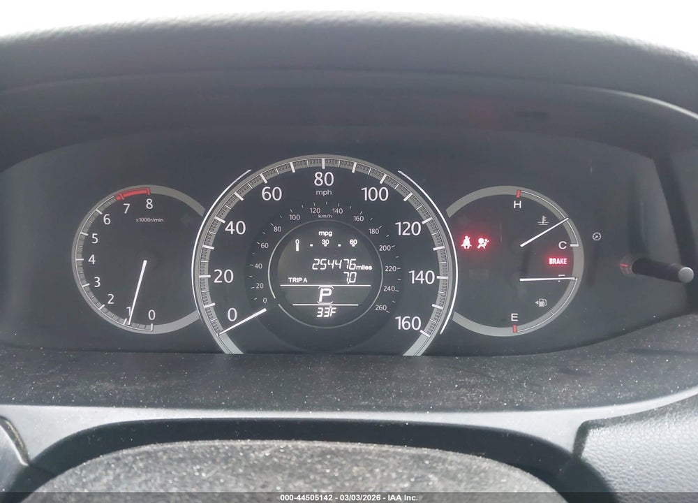 2013 HONDA ACCORD EX-L VIN: 1HGCR2F86DA040290