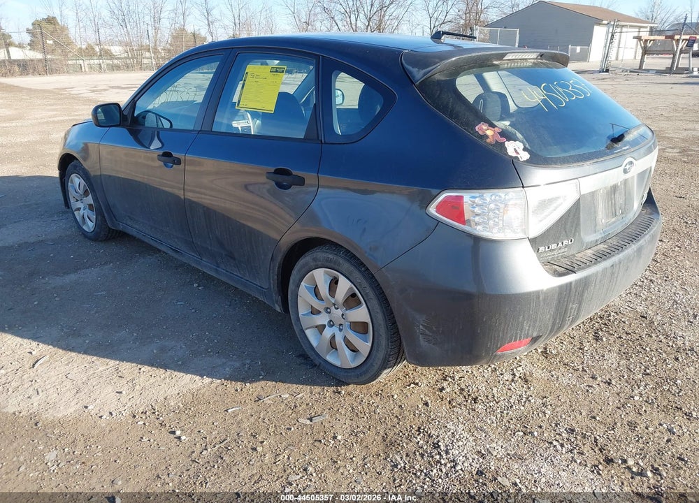 2008 SUBARU IMPREZA 2.5I VIN: JF1GH61658H830621