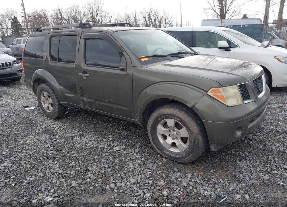 2005 NISSAN PATHFINDER SE VIN: 5N1AR18U65C722386