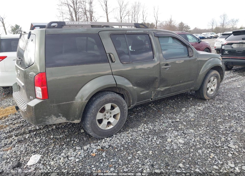 2005 NISSAN PATHFINDER SE VIN: 5N1AR18U65C722386