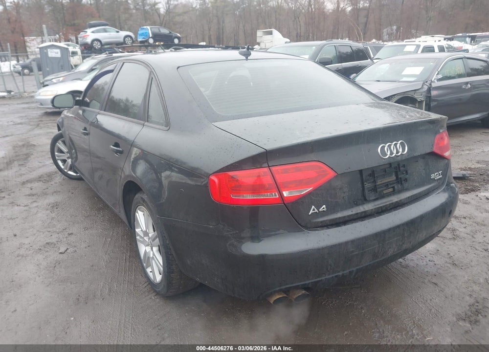 2010 AUDI A4 PREMIUM VIN: WAUBFAFL8AN058163