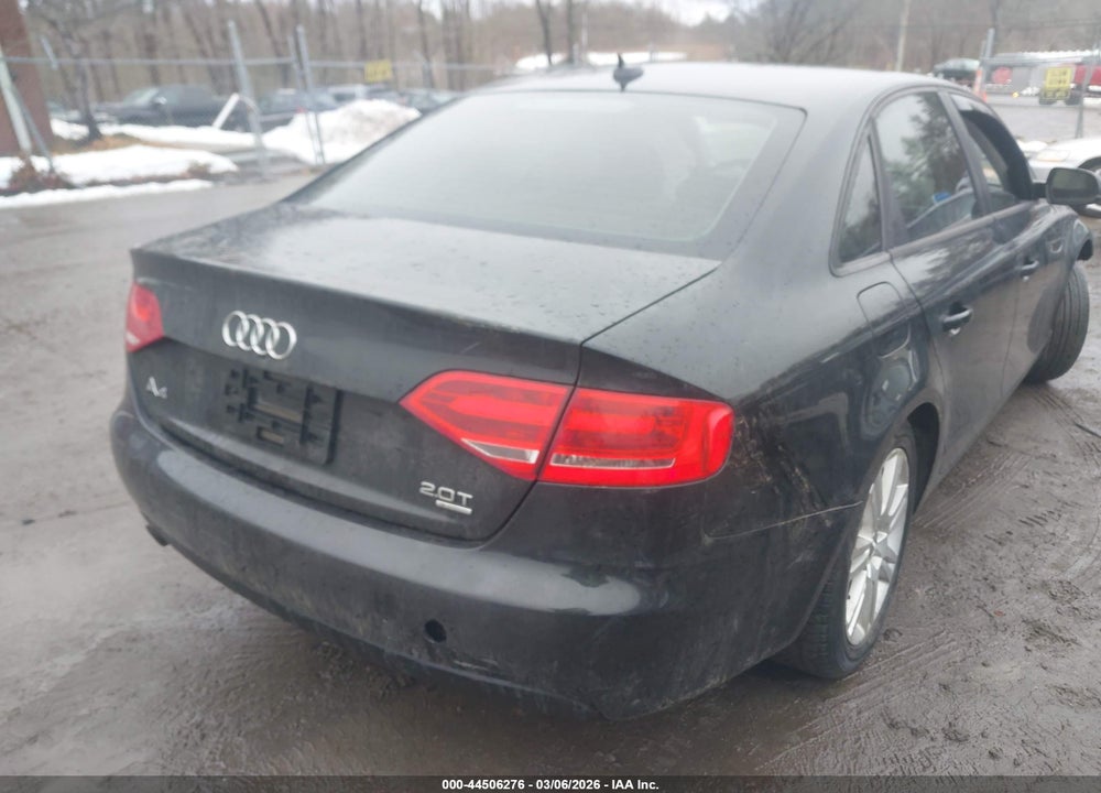 2010 AUDI A4 PREMIUM VIN: WAUBFAFL8AN058163