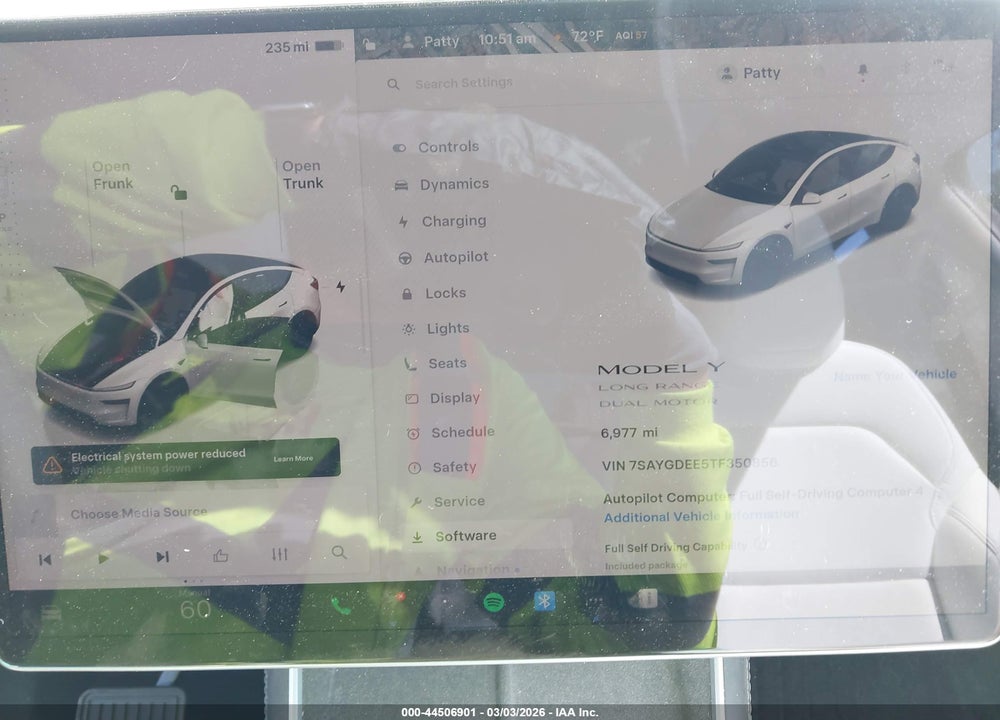 2026 TESLA MODEL Y LONG RANGE LAUNCH SERIES/PREMIUM ALL-WHEEL DRIVE VIN: 7SAYGDEE5TF350856