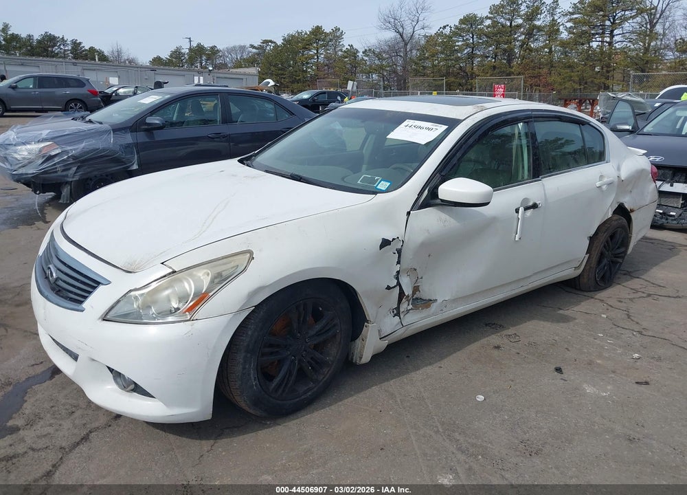 2011 INFINITI G25X VIN: JN1DV6AR2BM653253