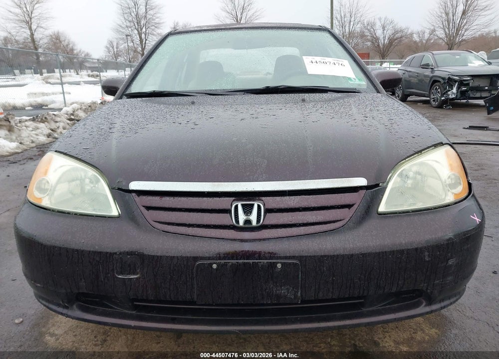 2001 HONDA CIVIC EX VIN: 2HGES26781H591516