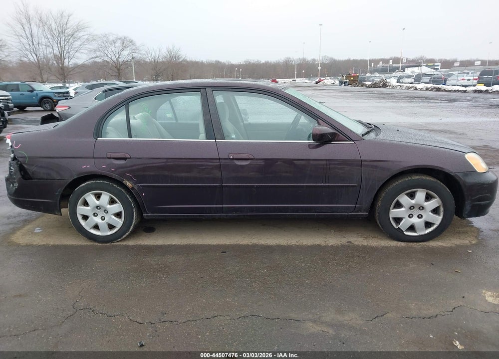 2001 HONDA CIVIC EX VIN: 2HGES26781H591516