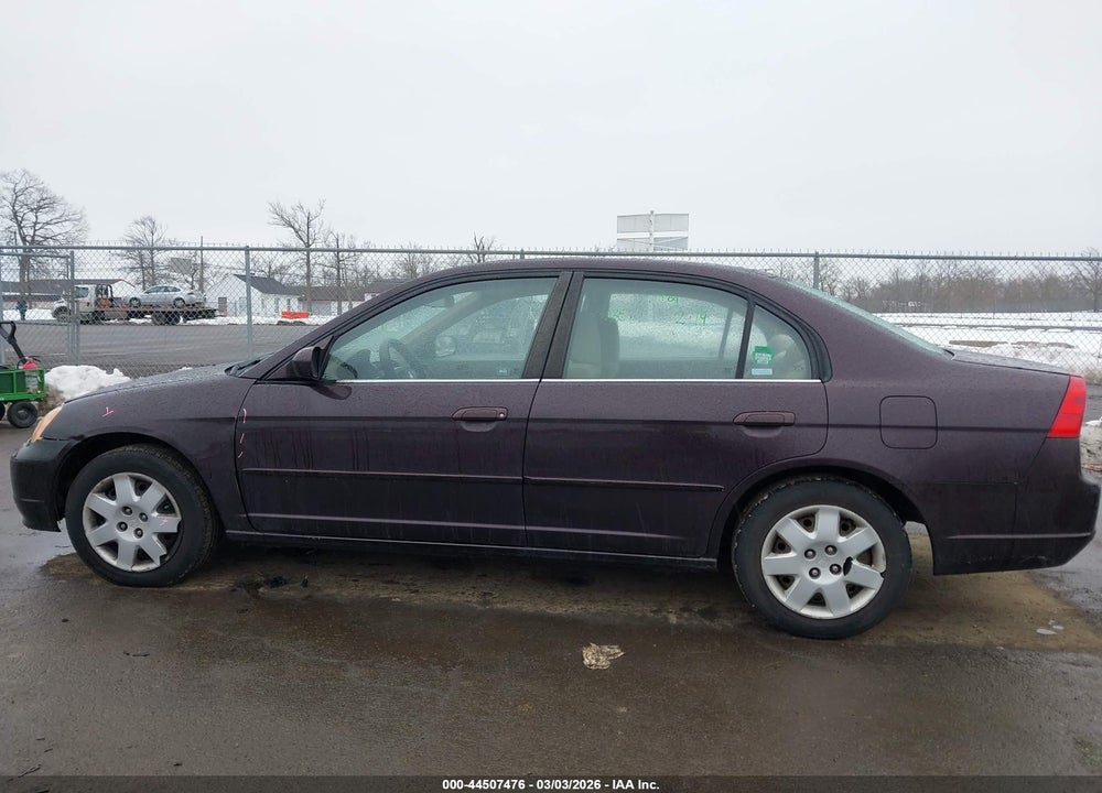 2001 HONDA CIVIC EX VIN: 2HGES26781H591516