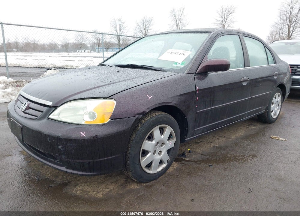 2001 HONDA CIVIC EX VIN: 2HGES26781H591516