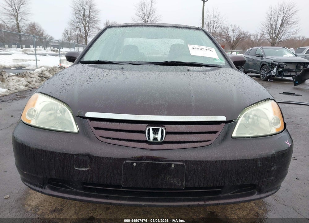 2001 HONDA CIVIC EX VIN: 2HGES26781H591516