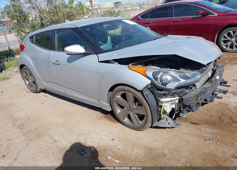 2013 HYUNDAI VELOSTER TURBO W/BLACK VIN: KMHTC6AE7DU153910