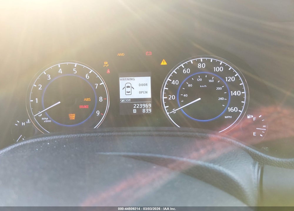 2012 INFINITI G37X VIN: JN1CV6AR6CM682249