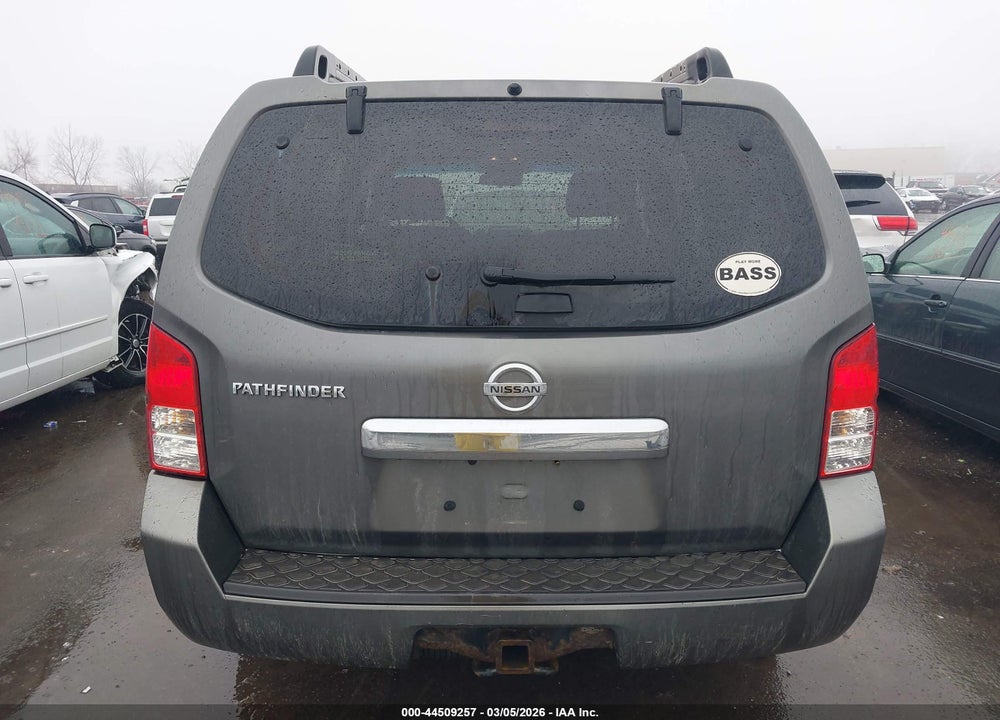 2008 NISSAN PATHFINDER S VIN: 5N1AR18B38C634186
