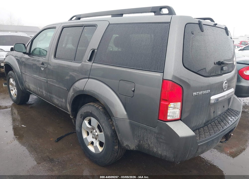 2008 NISSAN PATHFINDER S VIN: 5N1AR18B38C634186
