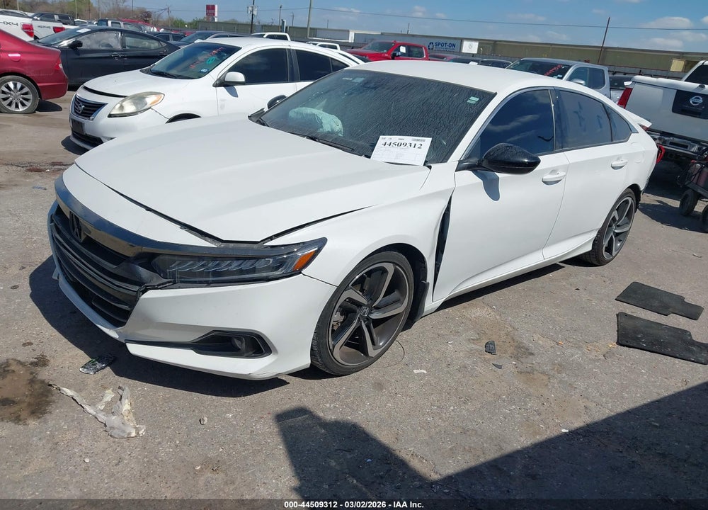 2022 HONDA ACCORD SPORT VIN: 1HGCV1F38NA024314