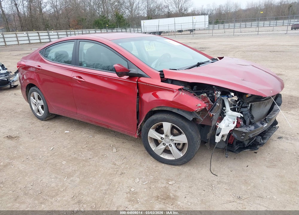 2013 HYUNDAI ELANTRA GLS VIN: 5NPDH4AE6DH402853