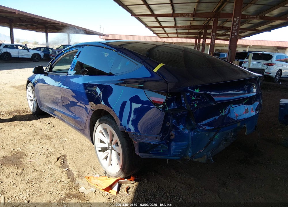 2021 TESLA MODEL 3 STANDARD RANGE PLUS REAR-WHEEL DRIVE VIN: 5YJ3E1EA6MF063004