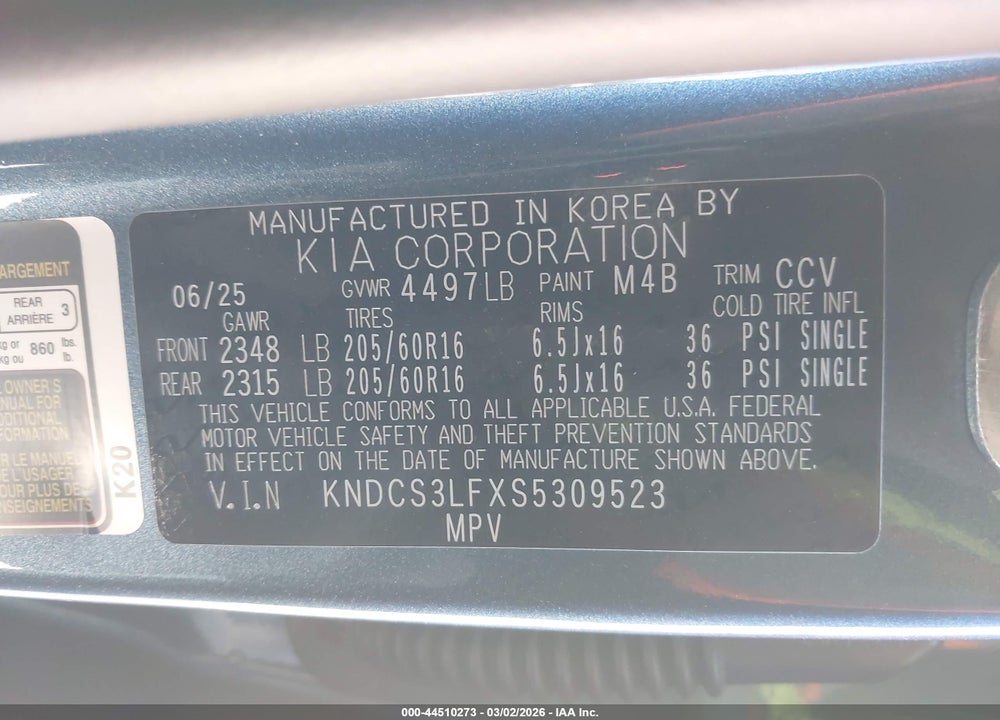 2025 KIA NIRO PLUG-IN HYBRID EX VIN: KNDCS3LFXS5309523