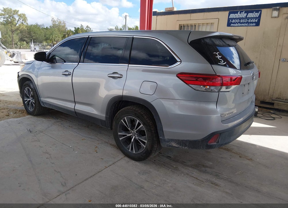 2019 TOYOTA HIGHLANDER LE VIN: 5TDZZRFH0KS291534