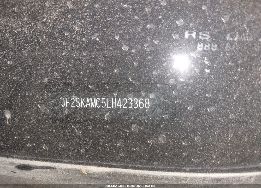 2020 SUBARU FORESTER SPORT VIN: JF2SKAMC5LH423368