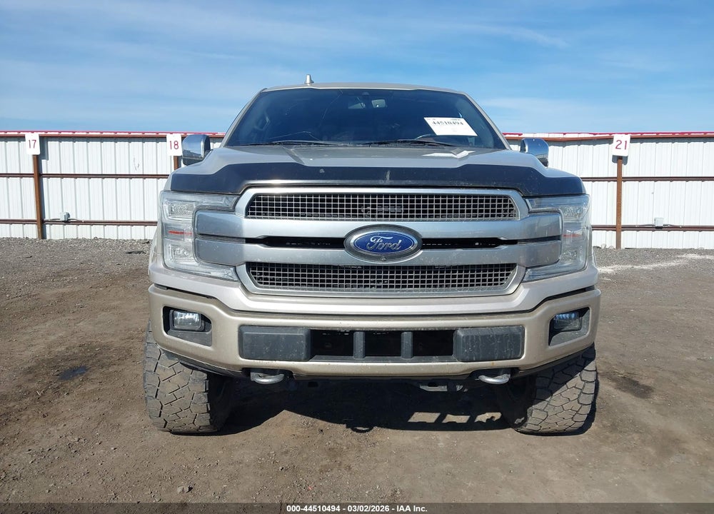 2018 FORD F-150 PLATINUM VIN: 1FTEW1E56JFA74438