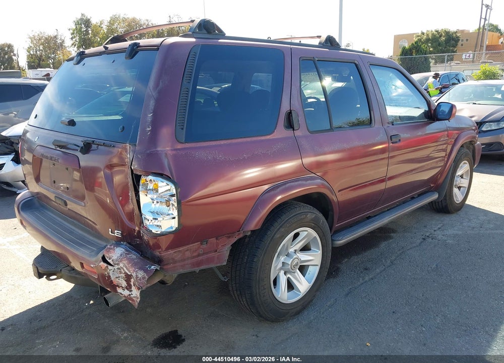 2002 NISSAN PATHFINDER LE VIN: JN8DR09X02W661006