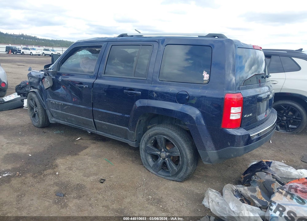 2016 JEEP PATRIOT HIGH ALTITUDE EDITION VIN: 1C4NJRFB7GD580236
