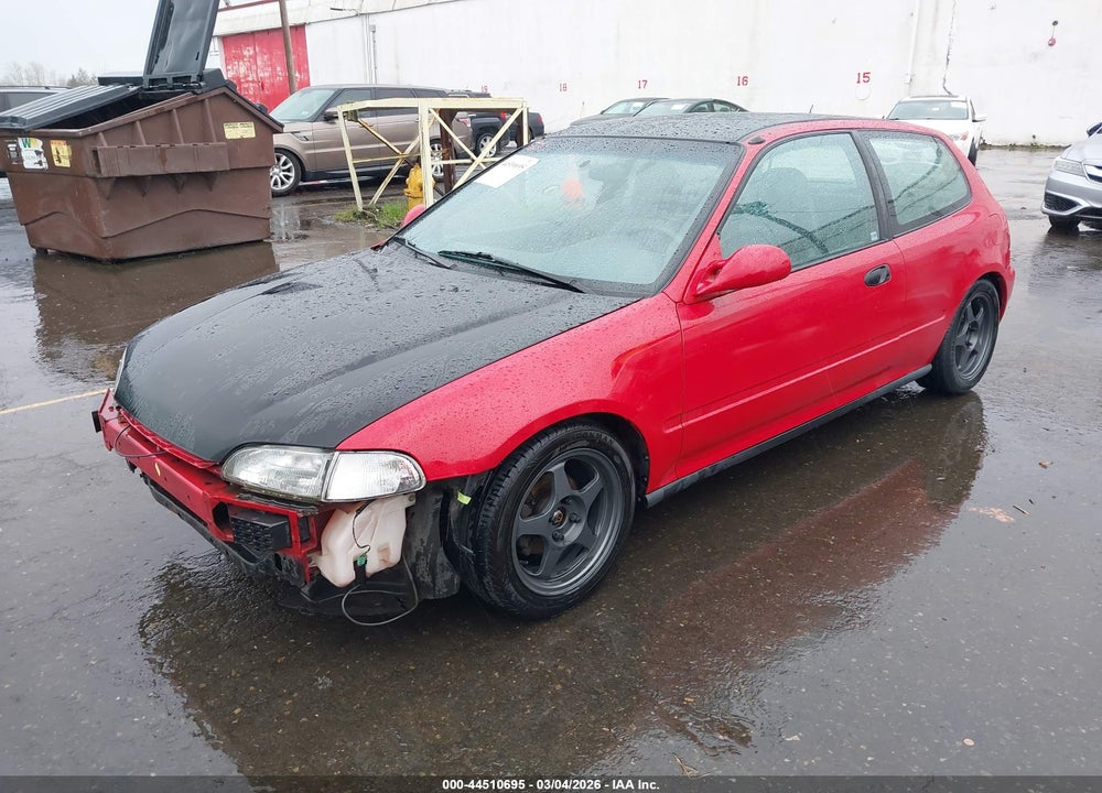 1992 HONDA CIVIC CX VIN: 2HGEH2347NH545626