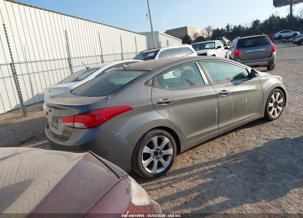2013 HYUNDAI ELANTRA LIMITED VIN: 5NPDH4AE4DH206698
