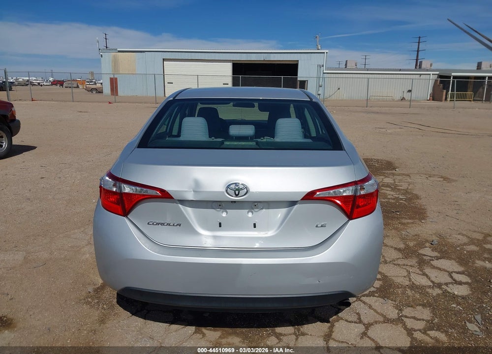 2015 TOYOTA COROLLA LE VIN: 2T1BURHE8FC322904