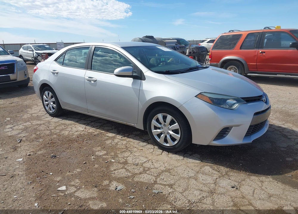 2015 TOYOTA COROLLA LE VIN: 2T1BURHE8FC322904