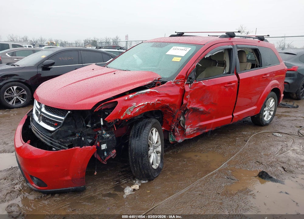 2016 DODGE JOURNEY SXT VIN: 3C4PDCBG5GT218687
