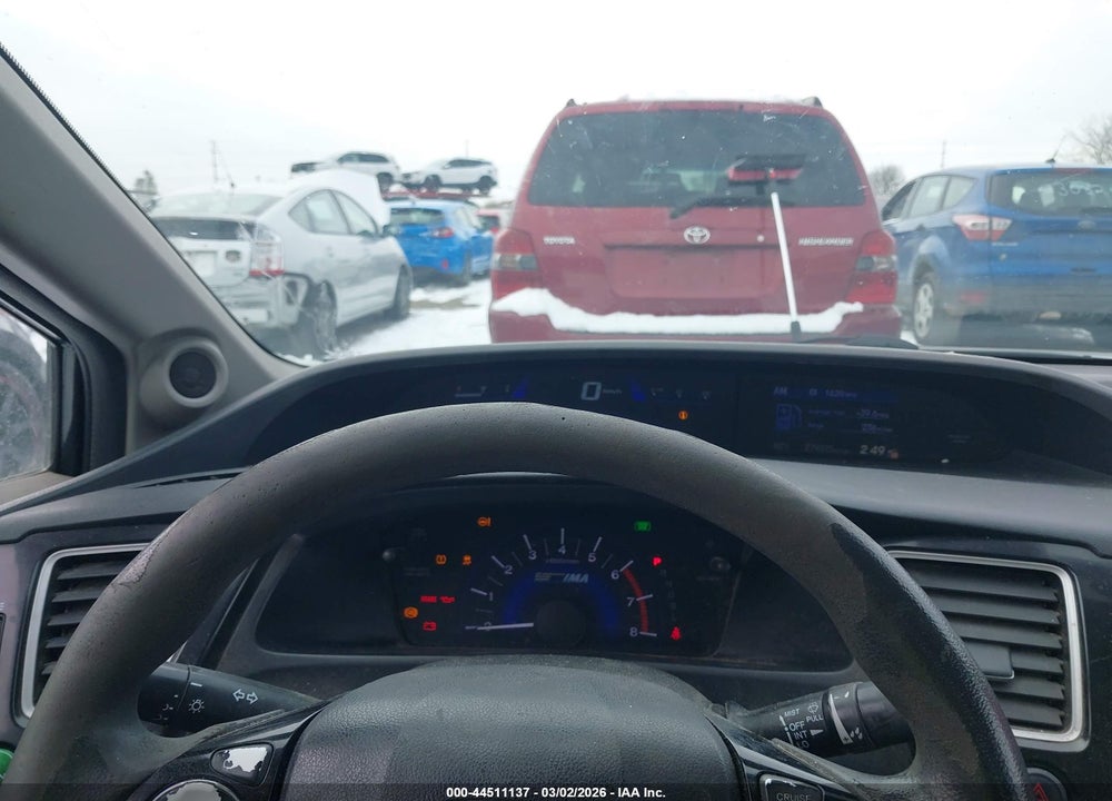 2013 HONDA CIVIC HYBRID VIN: 19XFB4F27DE000529