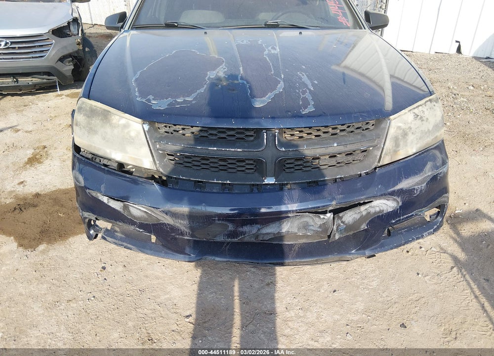 2013 DODGE AVENGER SE V6 VIN: 1C3CDZAG4DN582246